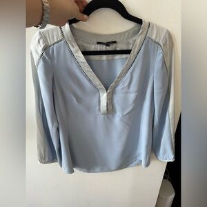 Nanette Lepore Silk Blouse in Light Blue